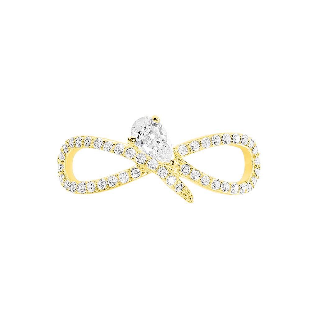 Bague Myrtle Or Jaune Oxyde De Zirconium - Bagues solitaires Femme | Histoire d’Or