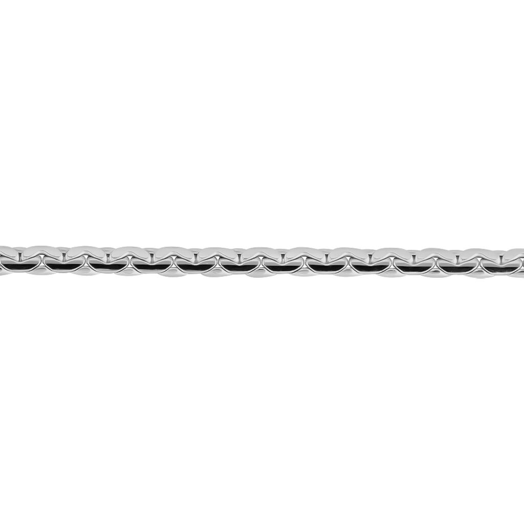 Bracelet Ivy Maille Haricot Or Blanc - Bracelets chaîne Femme | Histoire d’Or