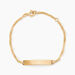 Bracelet Identité Ericka Maille Singapour Or Jaune - Bracelets Communion Enfant | Histoire d’Or