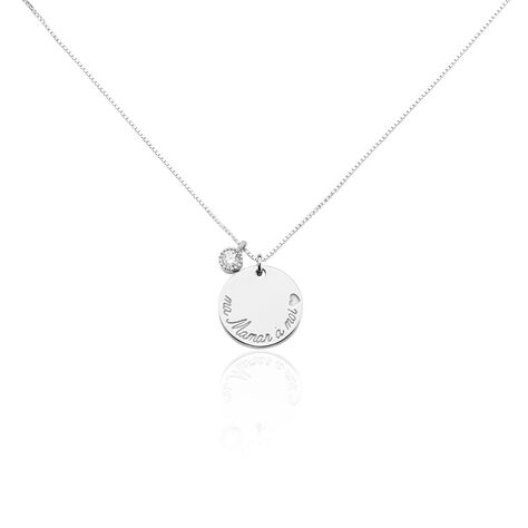 Collier Argent Blanc Raimbaut Oxyde De Zirconium - Colliers fantaisie Femme | Histoire d&rsquo;Or