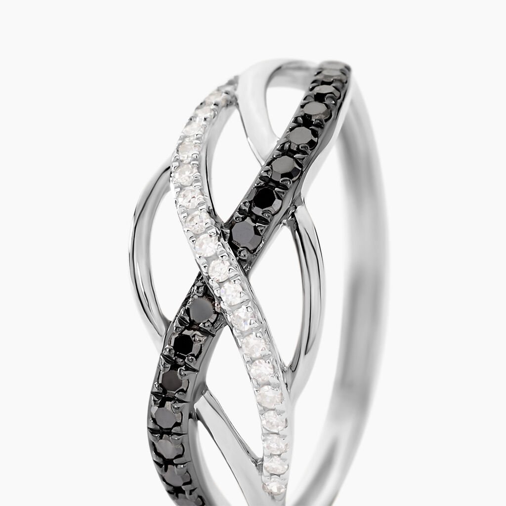 Bague Amara Or Blanc Diamant - Bagues avec pierre Femme | Histoire d&rsquo;Or