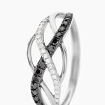 Bague Amara Or Blanc Diamant - Bagues avec pierre Femme | Histoire d&rsquo;Or