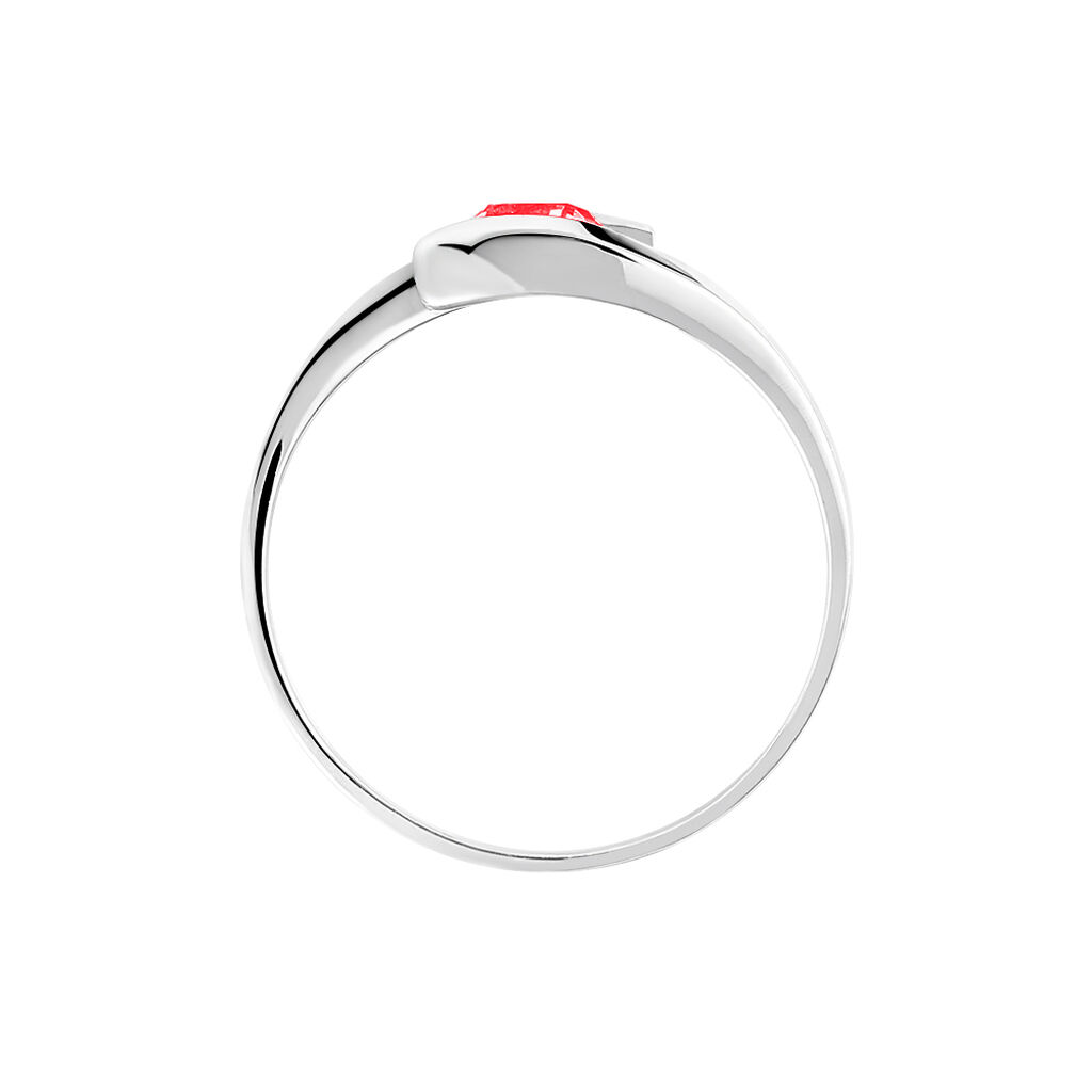 Bague Tiphaine Or Blanc Rubis - Bagues solitaires Femme | Histoire d’Or