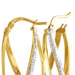 Cr&eacute;oles Merilyn Or Bicolore - Boucles d'oreilles cr&eacute;oles Femme | Histoire d&rsquo;Or