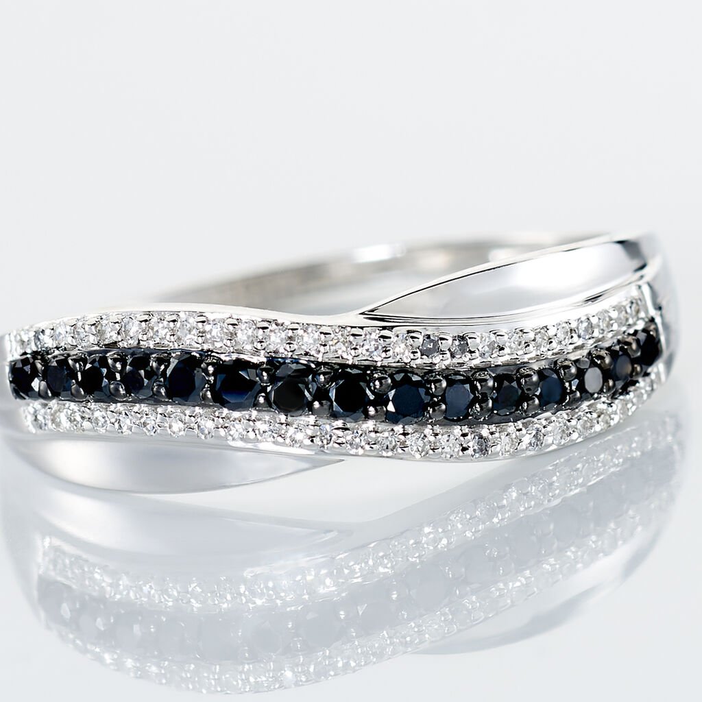 Bague Calliste Or Blanc Diamant - Bagues avec pierre Femme | Histoire d&rsquo;Or