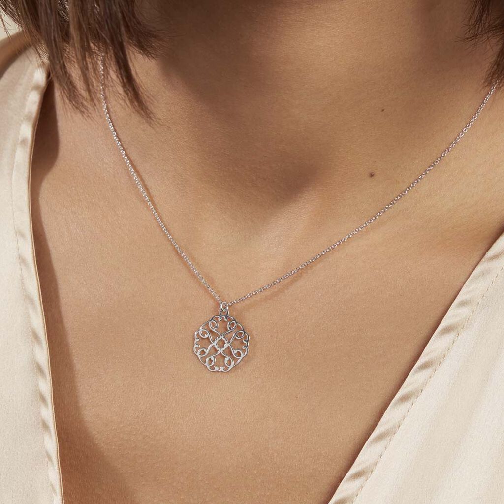Collier Lev Argent Blanc - Colliers fantaisie Femme | Histoire d’Or