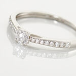 Bague Solitaire Hemera Platine Blanc Diamant - Bagues solitaires Femme | Histoire d&rsquo;Or