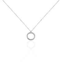 Collier Ambroisie Argent Blanc Oxyde De Zirconium