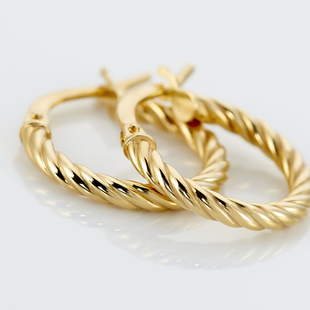 Créoles Bartimee Or Jaune - Boucles d'oreilles créoles Femme | Histoire d’Or