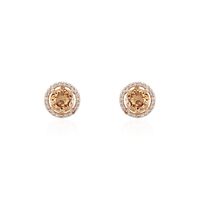 Boucles D'oreilles Puces Argent Rose Rio Santa Teresa Oxyde