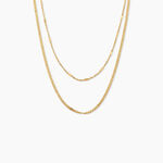 Collier Nuange Argent Dor&eacute; A L'Or 750/1000 - Bijoux sans pierre Femme | Histoire d&rsquo;Or