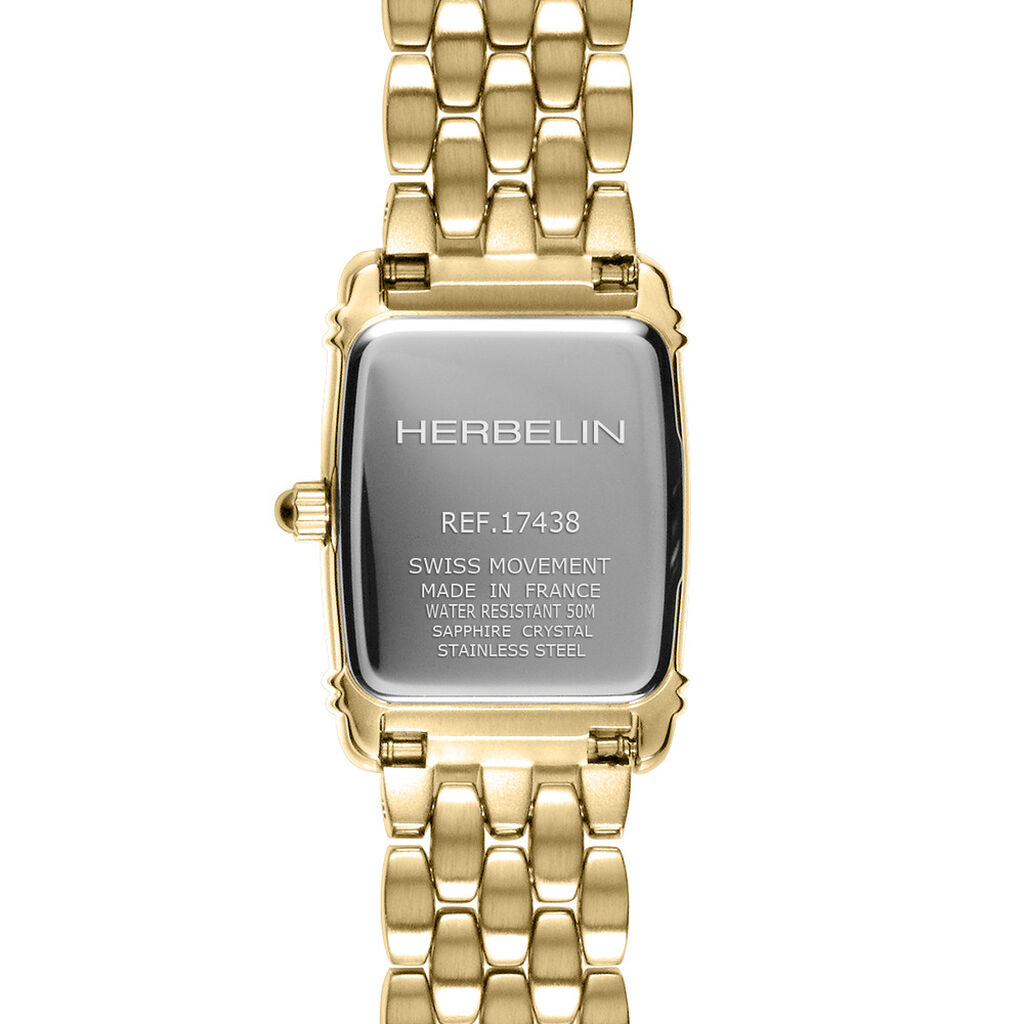 Montre Herbelin Art Deco Mini Argent&eacute; - Montres &eacute;tanches Femme | Histoire d&rsquo;Or