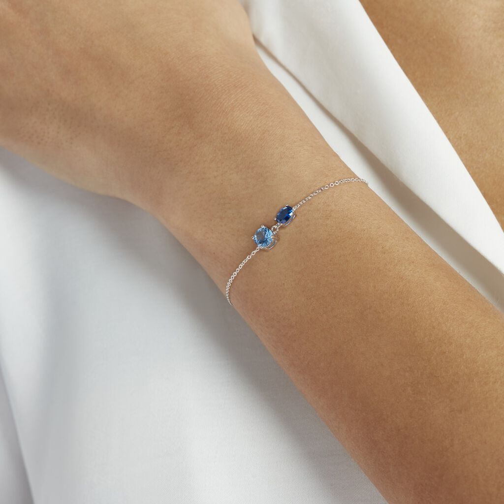 Bracelet Argent Blanc Brenna Oxydes De Zirconium - Bracelets Femme | Histoire d’Or