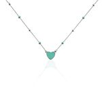 Collier Argent Blanc Augustine - Colliers fantaisie Femme | Histoire d&rsquo;Or