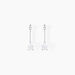 Boucles D'oreilles Pendantes Goutte Or Blanc Oxyde De Zirconium - Boucles d'oreilles pendantes Femme | Histoire d’Or