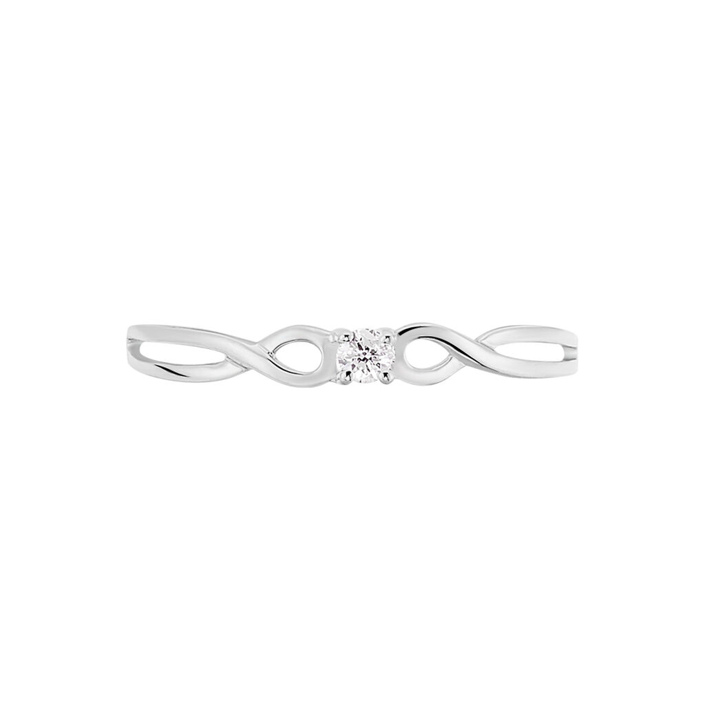 Bague Stelonie Or Blanc Diamant - Bagues avec pierre Femme | Histoire d’Or