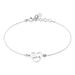 Bracelet Lovia Argent Blanc - Bracelets Coeur Femme | Histoire d’Or