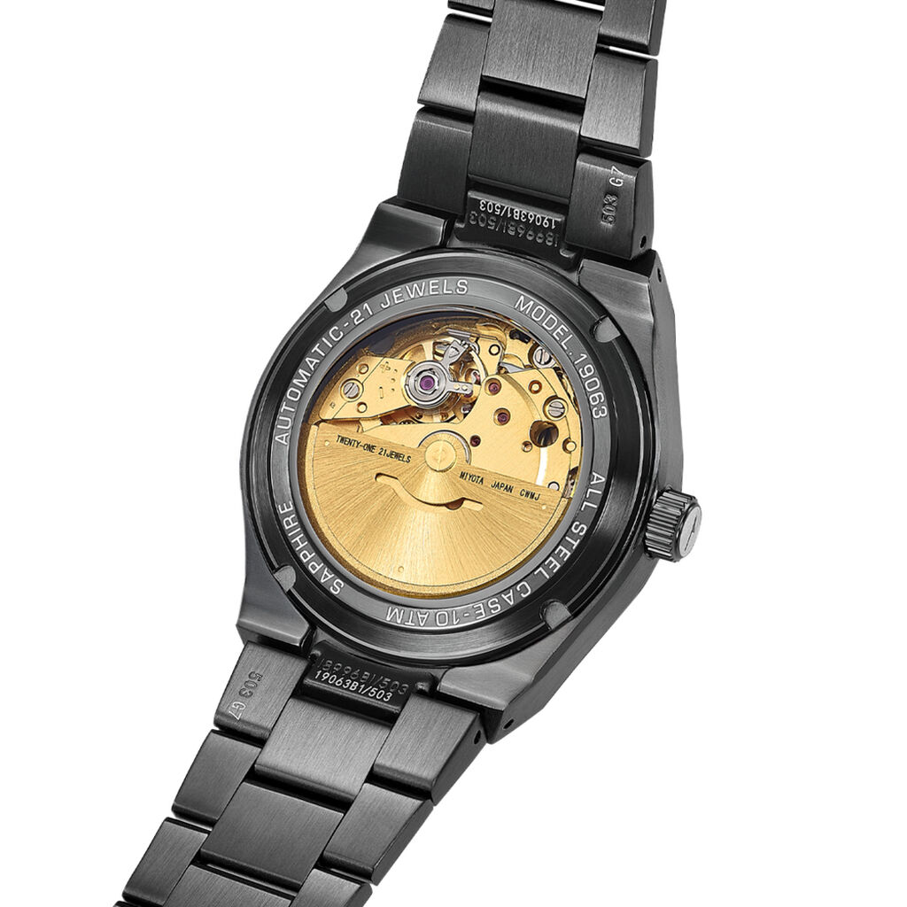 Montre Lotus Automatic 39 Nacre Noire - F&ecirc;te des p&egrave;res Homme | Histoire d&rsquo;Or