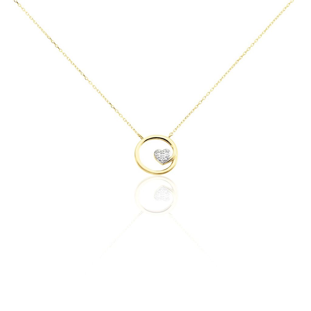 Collier Or Jaune Theda Diamants - Colliers Femme | Histoire d&rsquo;Or