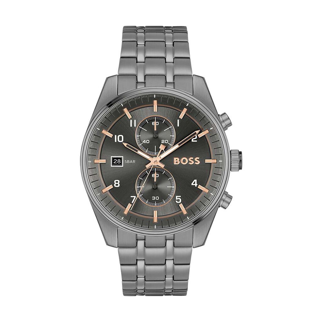 Montre Boss Skytraveller Gris - Montres Homme | Histoire d’Or