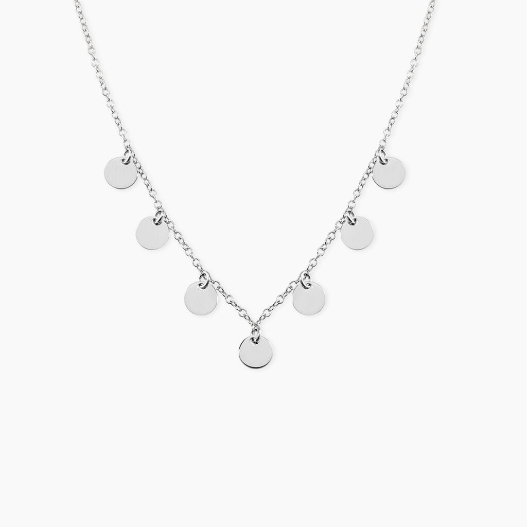 Collier Ragavi Argent Blanc - Colliers fantaisie Femme | Histoire d&rsquo;Or
