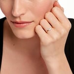 Bague Georgia Plaqu&eacute; Or Jaune Oxyde De Zirconium - Bagues avec pierre Femme | Histoire d&rsquo;Or