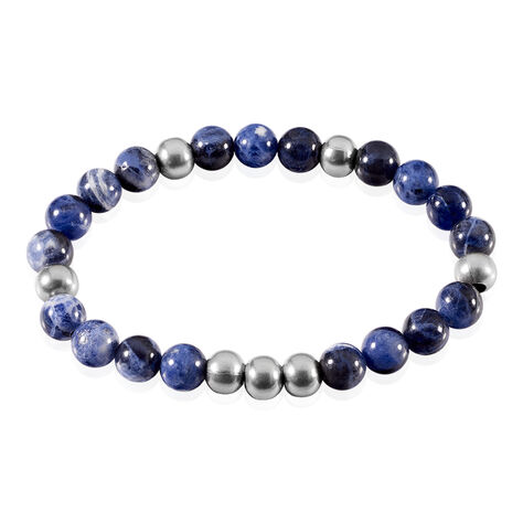 Bracelet Adonis Acier Blanc Pierre De Synthese - Bracelets Homme | Histoire d’Or