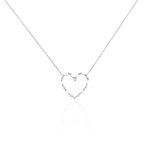 Collier Argent Gaucher Oxydes De Zirconium - Colliers fantaisie Femme | Histoire d&rsquo;Or