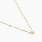 Collier Aphrodite Ld Or Jaune Diamant Synth&eacute;tique - Colliers Femme | Histoire d&rsquo;Or