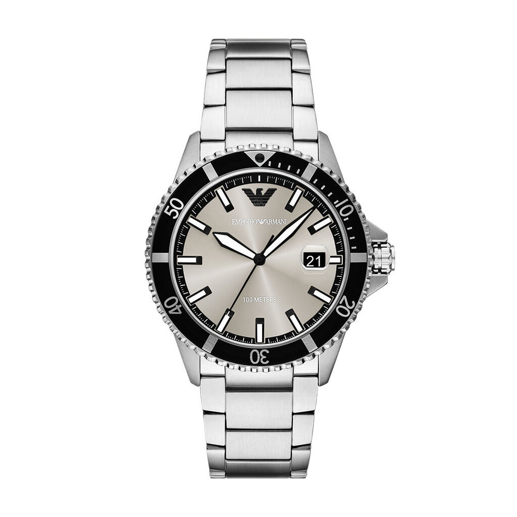 Montre Emporio Armani World Explorer Gris - Montres Homme | Histoire d’Or
