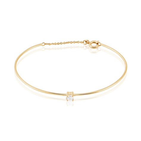 Bracelet Jonc Plaqué Or Jaune Nilay Oxyde De Zirconium - Bracelets fantaisie Femme | Histoire d’Or