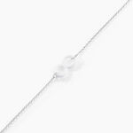 Bracelet Alicia Argent Blanc C&eacute;ramique - F&ecirc;te des m&egrave;res Femme | Histoire d&rsquo;Or