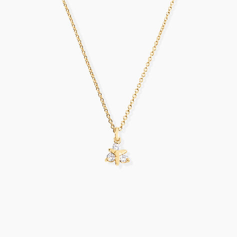 Collier Plaqu&eacute; Or Jacinth Oxyde De Zirconium - Colliers fantaisie Femme | Histoire d&rsquo;Or