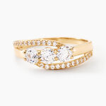 Bague Comete Or Jaune Oxyde De Zirconium - Bagues avec pierre Femme | Histoire d&rsquo;Or