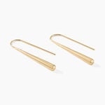 Boucles D'oreilles Pendantes Graham Plaqu&eacute; Or Jaune - Boucles d'oreilles pendantes Femme | Histoire d&rsquo;Or