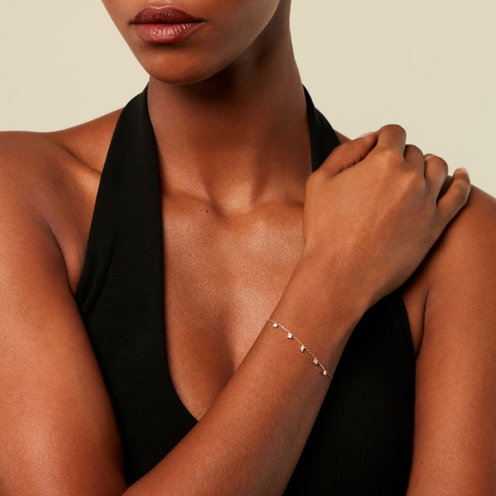 Bracelet Avner Or Jaune Oxyde De Zirconium - Bracelets Femme | Histoire d&rsquo;Or