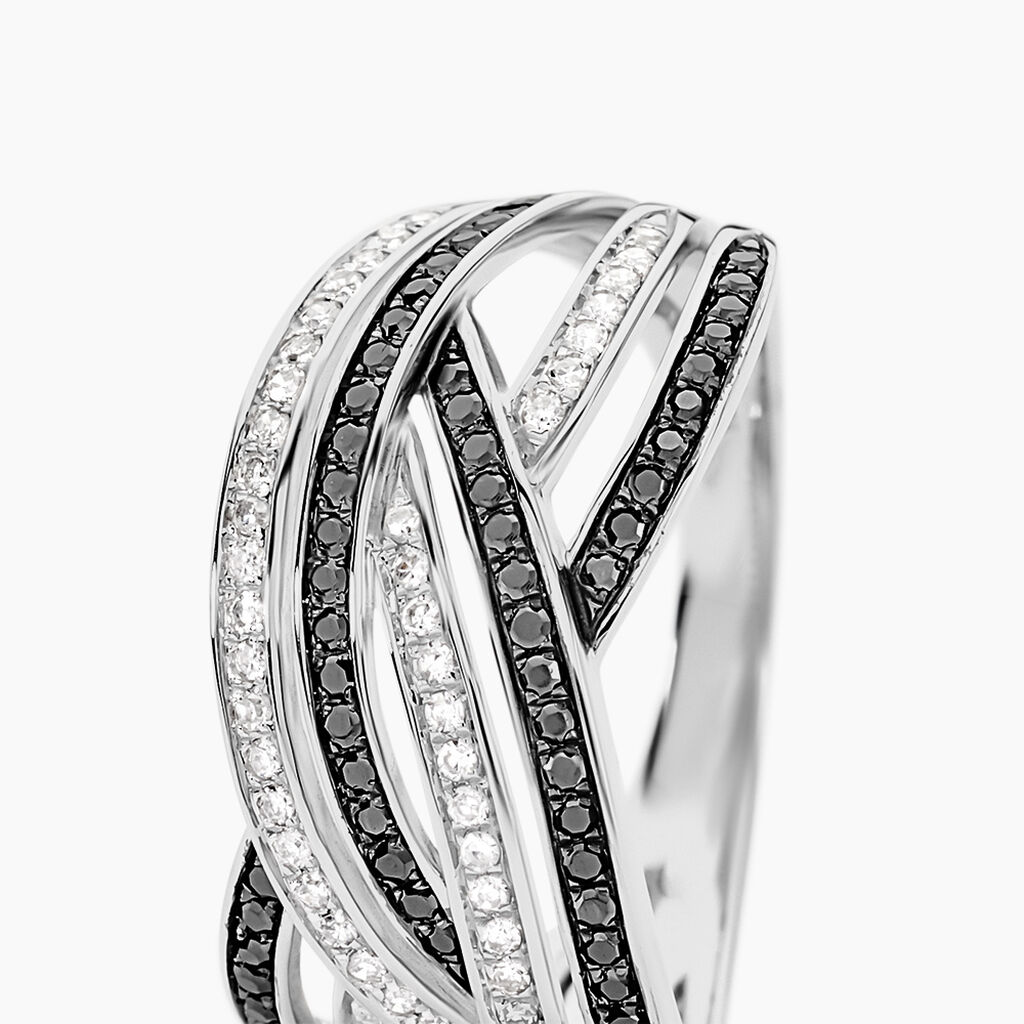 Bague Lola Or Blanc Diamant - Bagues avec pierre Femme | Histoire d&rsquo;Or