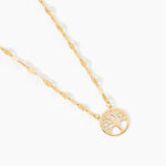 Collier Aulnia Argent Dor&eacute; A L'Or 750/1000 - Bijoux sans pierre Femme | Histoire d&rsquo;Or