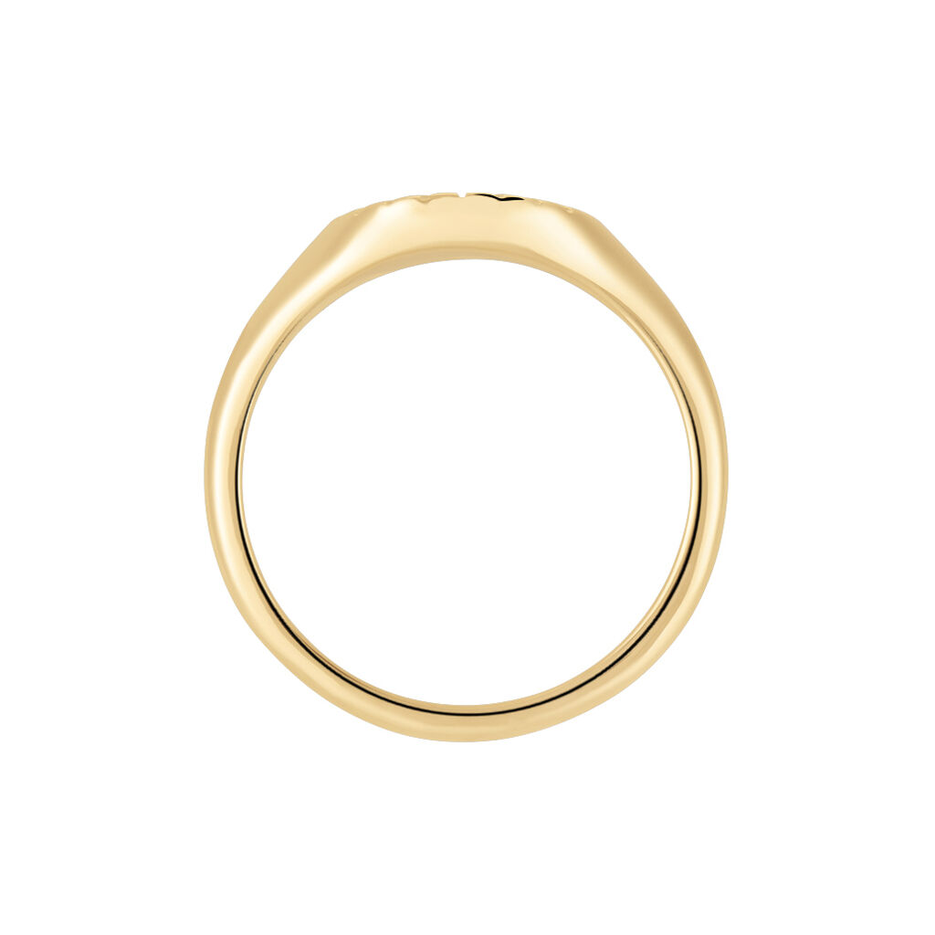 Chevalière Plaqué Or Florenz Oxyde De Zirconium - Bagues solitaires Femme | Histoire d’Or