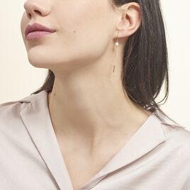 Boucles D'oreilles Pendantes Salman Or Jaune Perle De Culture - Boucles d'oreilles pendantes Femme | Histoire d’Or