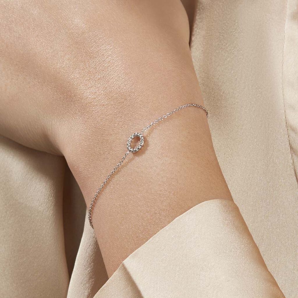 Bracelet Peytone Argent Blanc - Bracelets Femme | Histoire d’Or