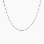 Cha&icirc;ne Igoa Maille For&ccedil;at Diamantee Or Blanc - Chaines Femme | Histoire d&rsquo;Or