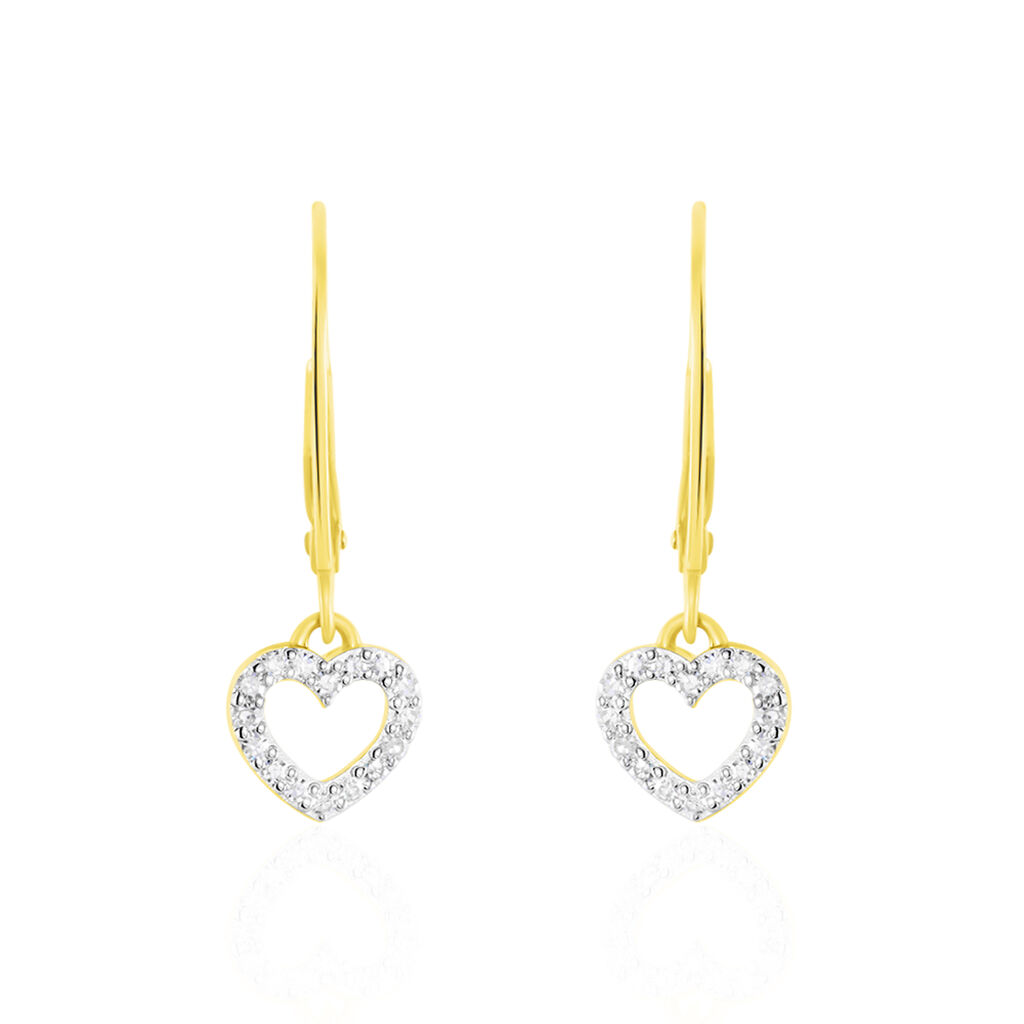 Boucles D'oreilles Pendantes Ursa Or Jaune Diamant - Boucles d'oreilles pendantes Femme | Histoire d’Or