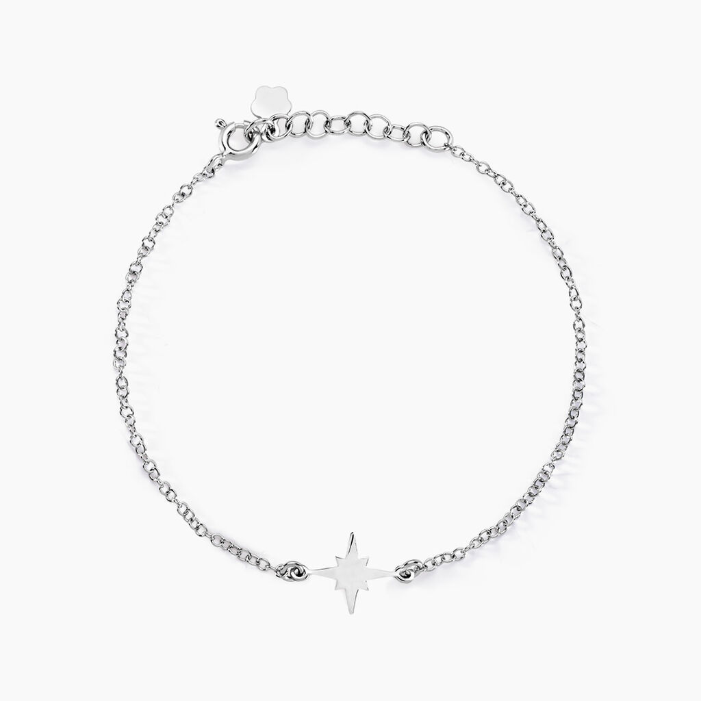 Bracelet Wiem Argent Blanc - Bijoux sans pierre Femme | Histoire d&rsquo;Or