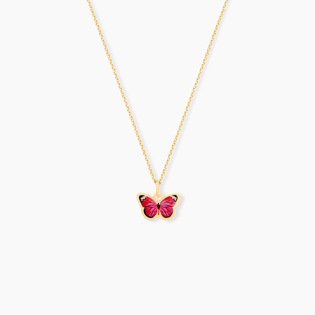 Collier Sulivia Papillon Or Jaune - Colliers Enfant | Histoire d’Or