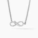 Collier Vianette Argent Blanc - Colliers fantaisie Femme | Histoire d&rsquo;Or