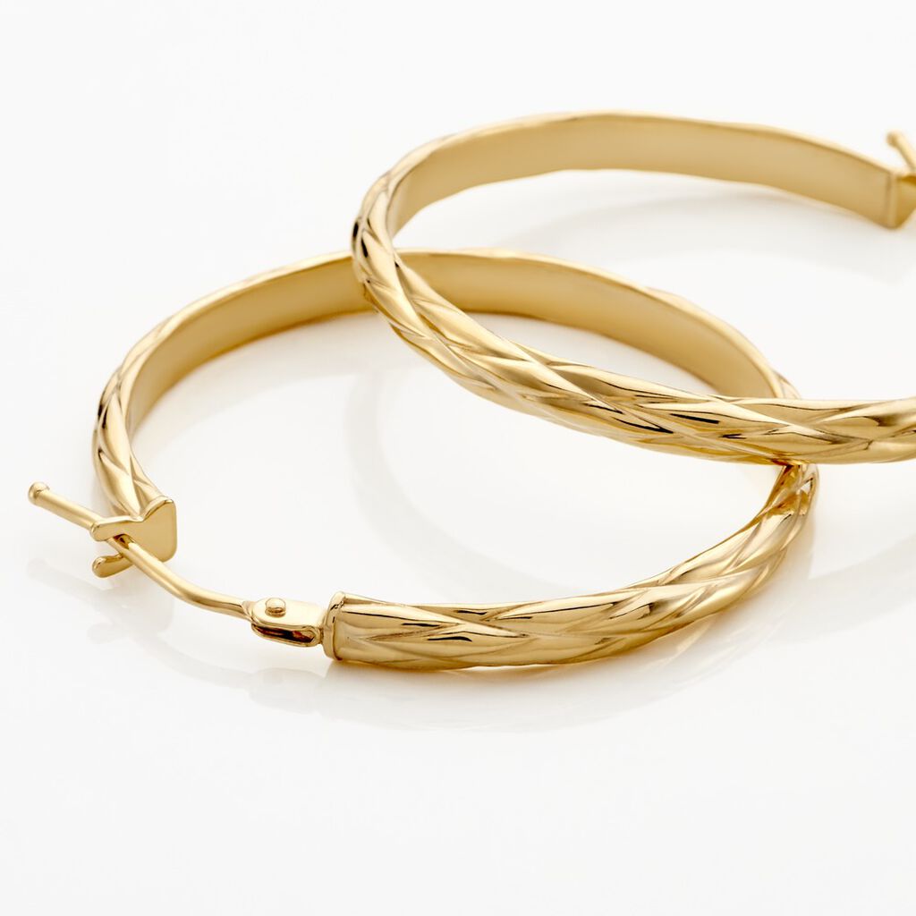 Créoles Vitali Or Jaune - Boucles d'oreilles créoles Femme | Histoire d’Or