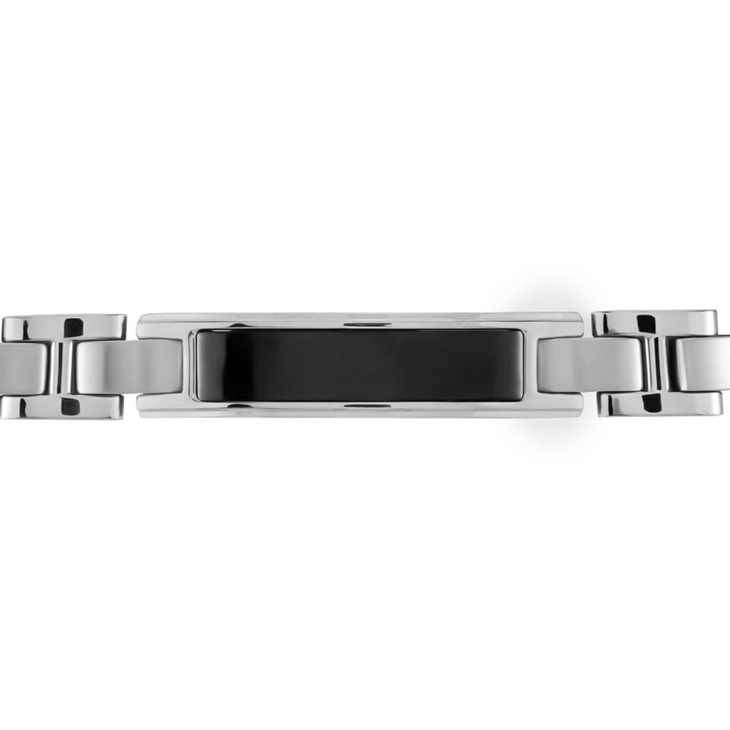 Bracelet Identité Acier Blanc Arvernus - Bracelets Homme | Histoire d’Or