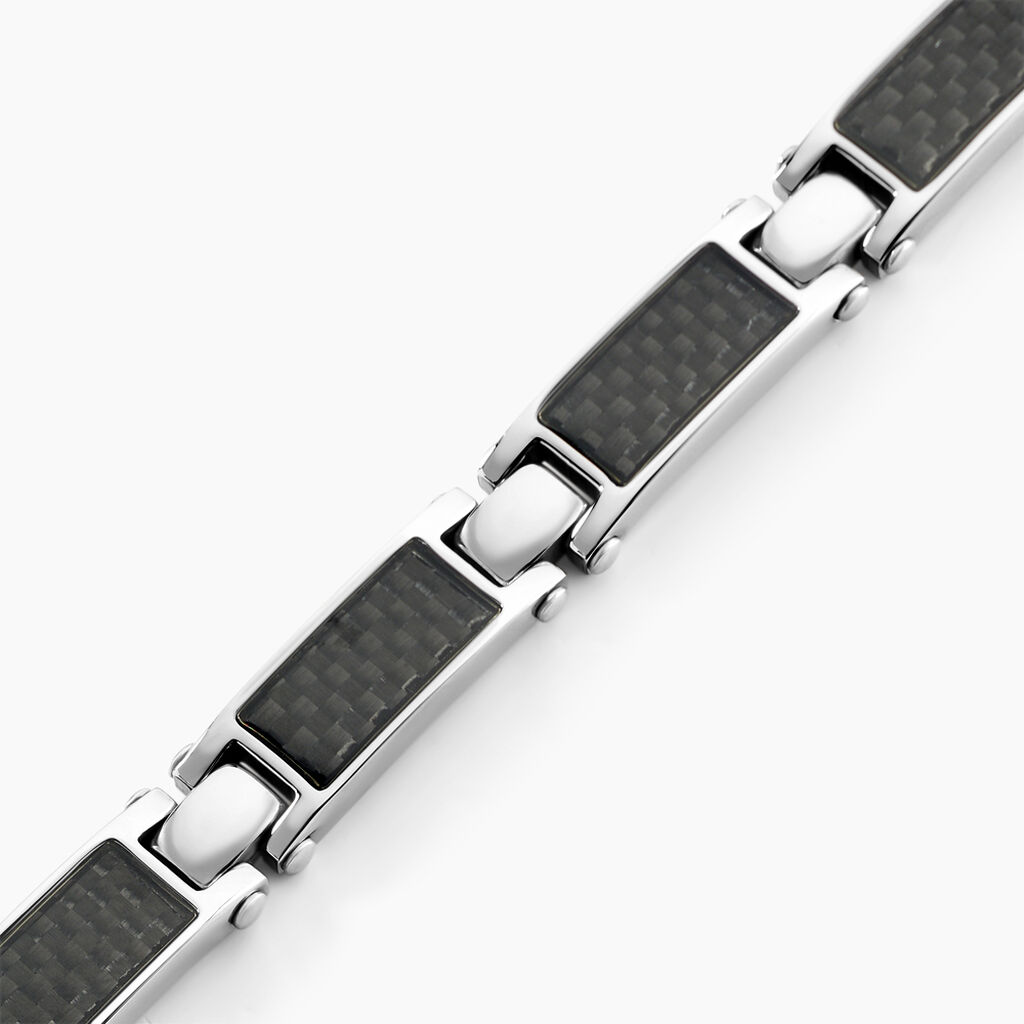 Bracelet Arnaud Acier Blanc - Bracelets Homme | Histoire d&rsquo;Or
