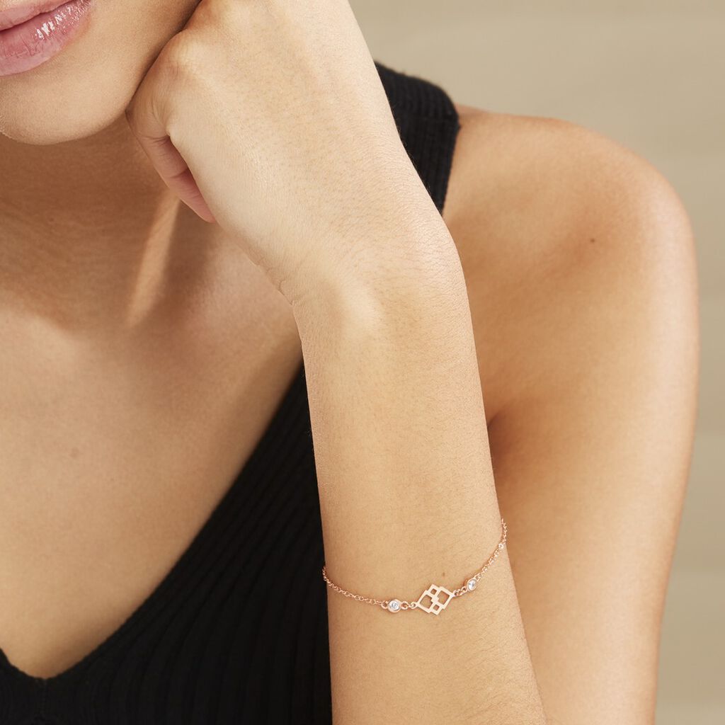 Bracelet Oumeima Argent Rose - Bracelets Femme | Histoire d’Or